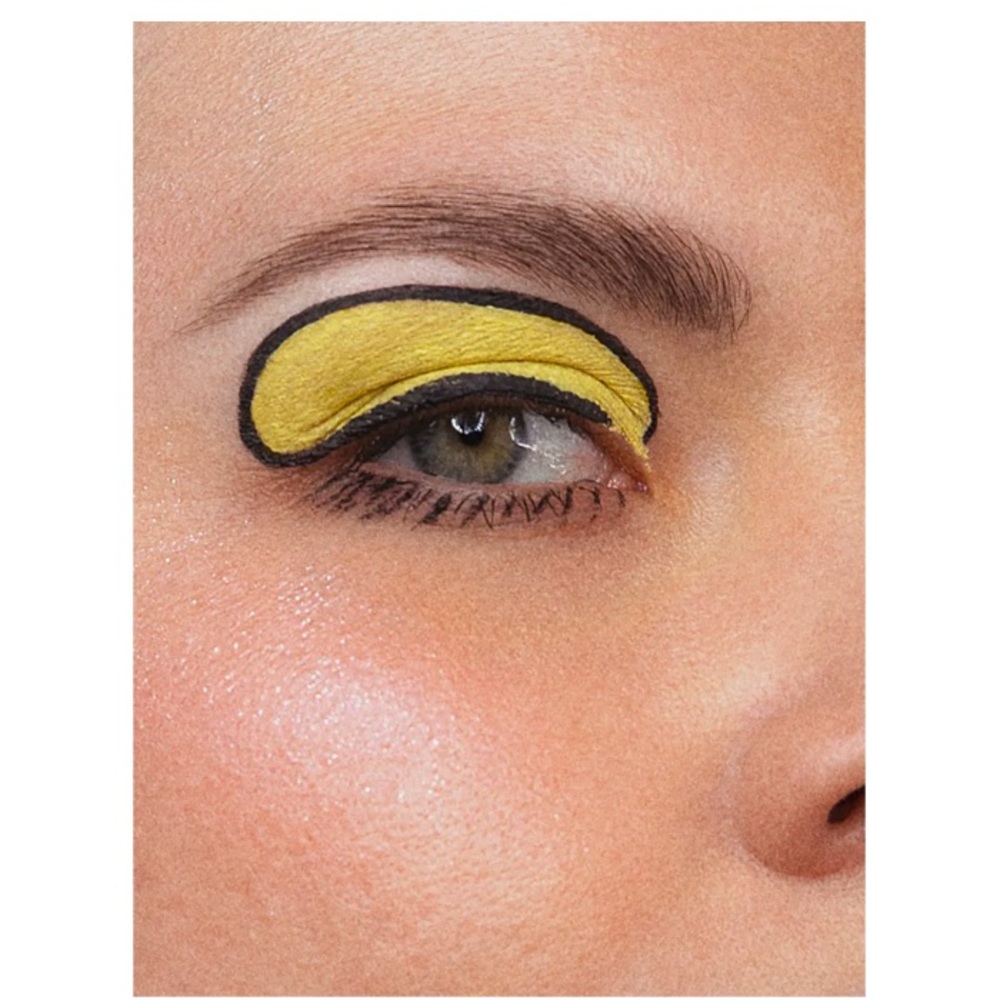 about-face Matte Fluid Eye Paint Eyeshadow in Incoming (matte mellow yellow)